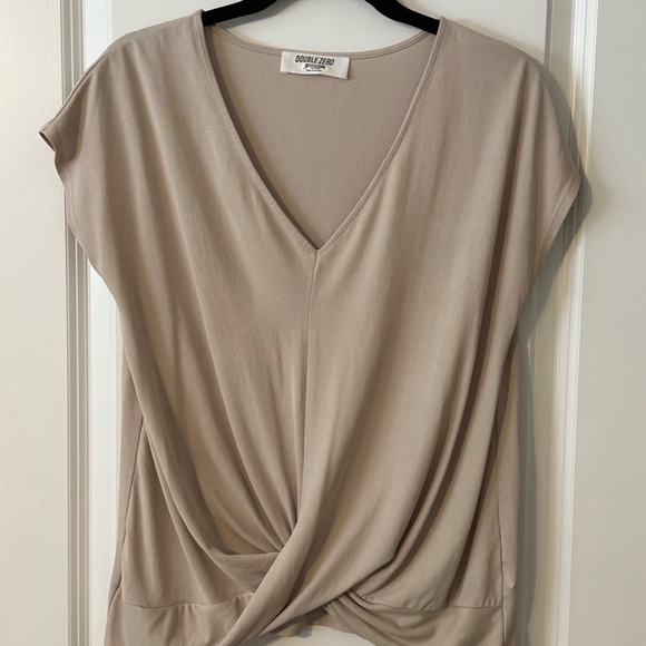 Double Zero Tops - DOUBLE ZERO – KNOT BLOUSE – SIZE MEDIUM